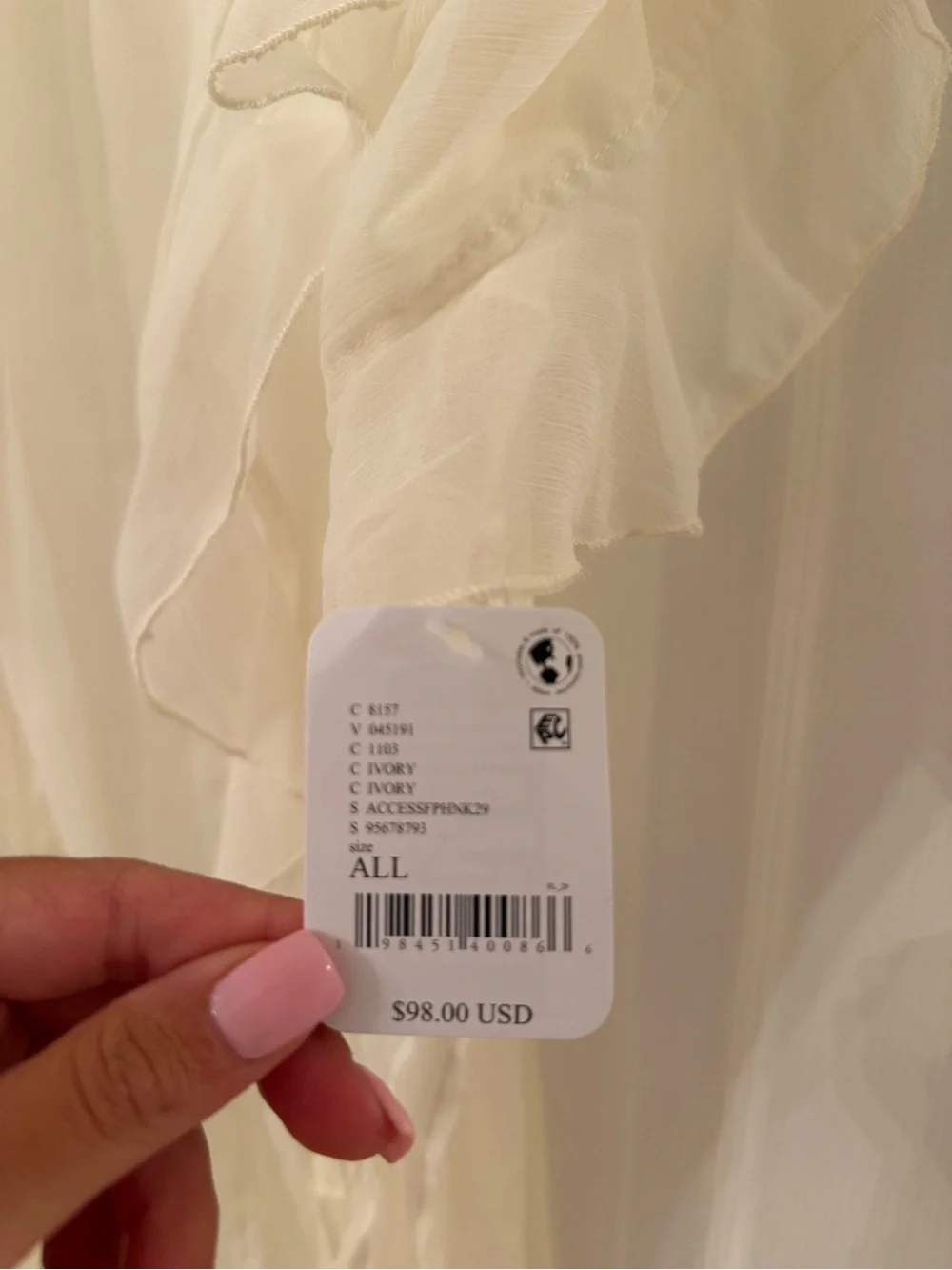 Free People Winter Valley Kimono Ivory